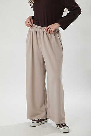 Oysho Geniş Pantolon Taş - 2