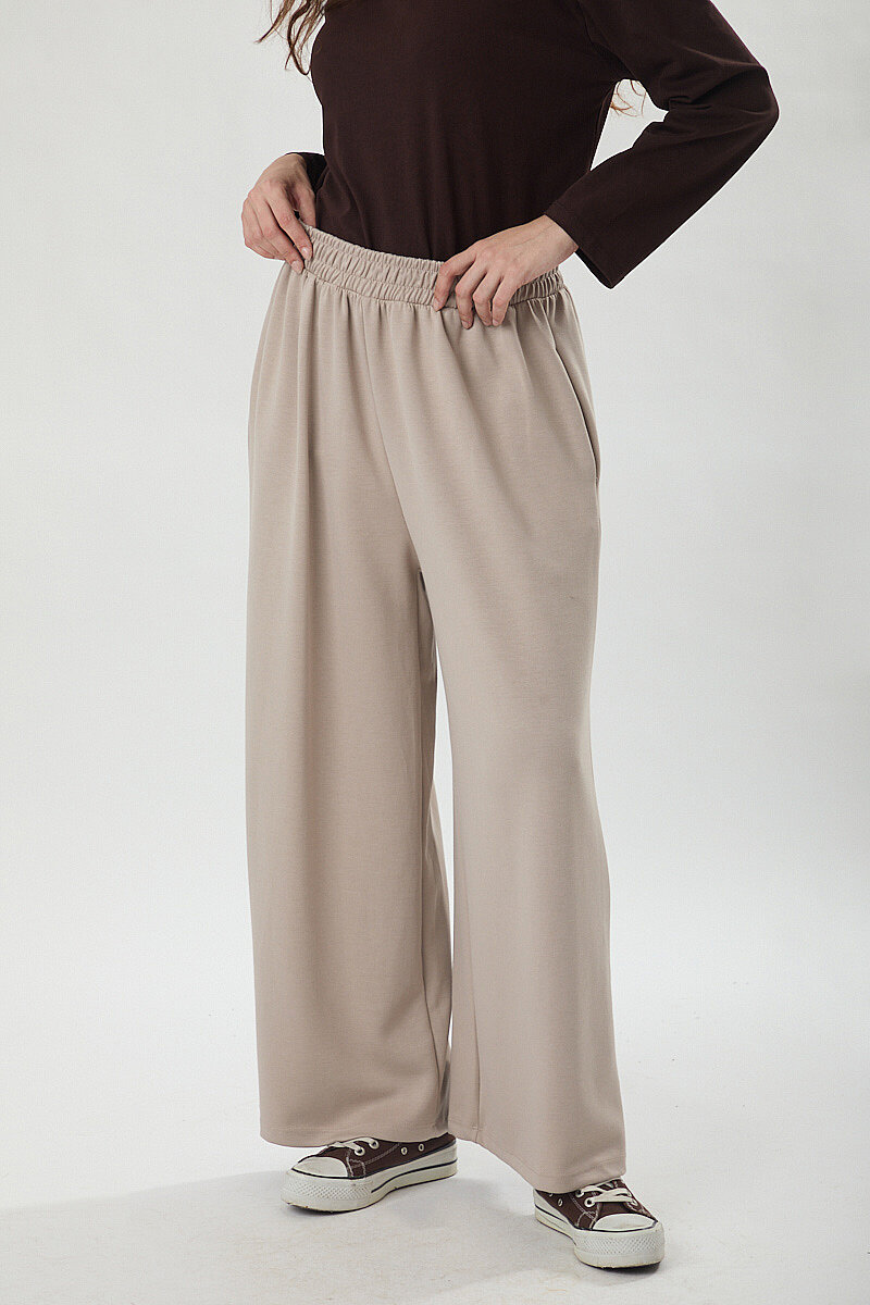 Oysho Geniş Pantolon Taş - 2
