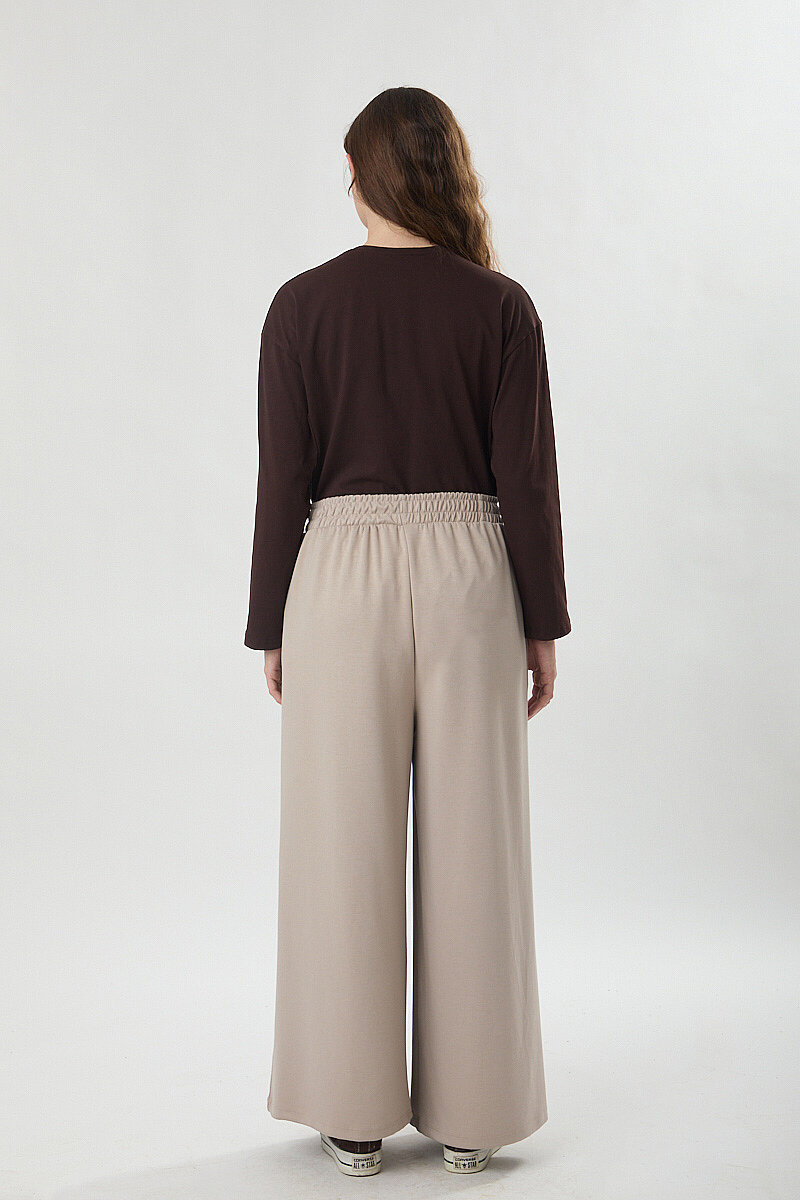 Oysho Geniş Pantolon Taş - 3