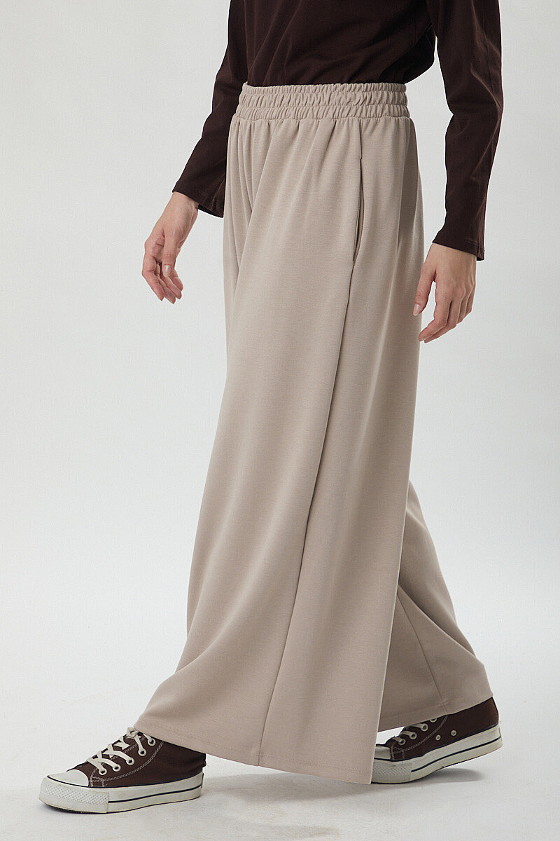Oysho Geniş Pantolon Taş - 4