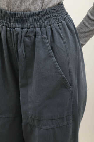 Paçası Lastikli Bol Pantolon Antrasit - 4