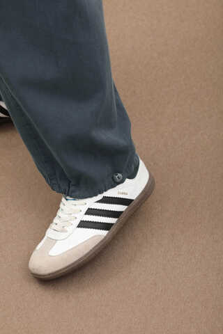 Paçası Lastikli Bol Pantolon Antrasit - 5