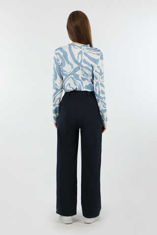 Palazzo Pantolon Lacivert - 6