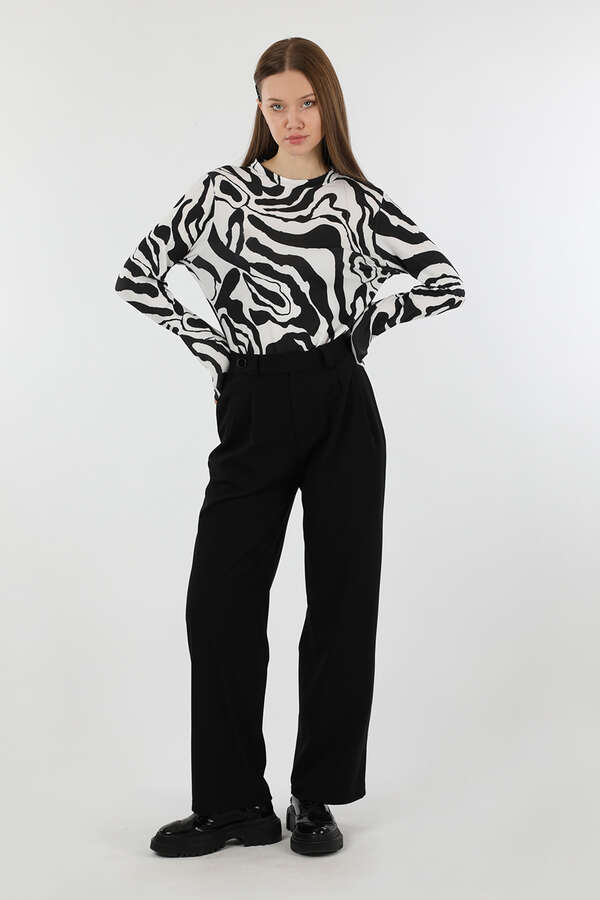 Palazzo Trousers Black - 3