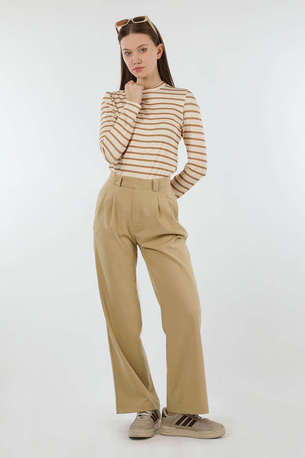 Palazzo Trousers Camel - 1