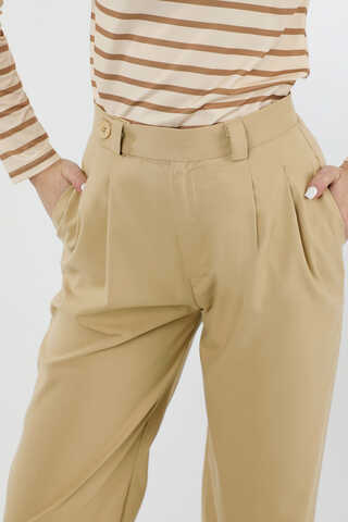 Palazzo Trousers Camel - 4