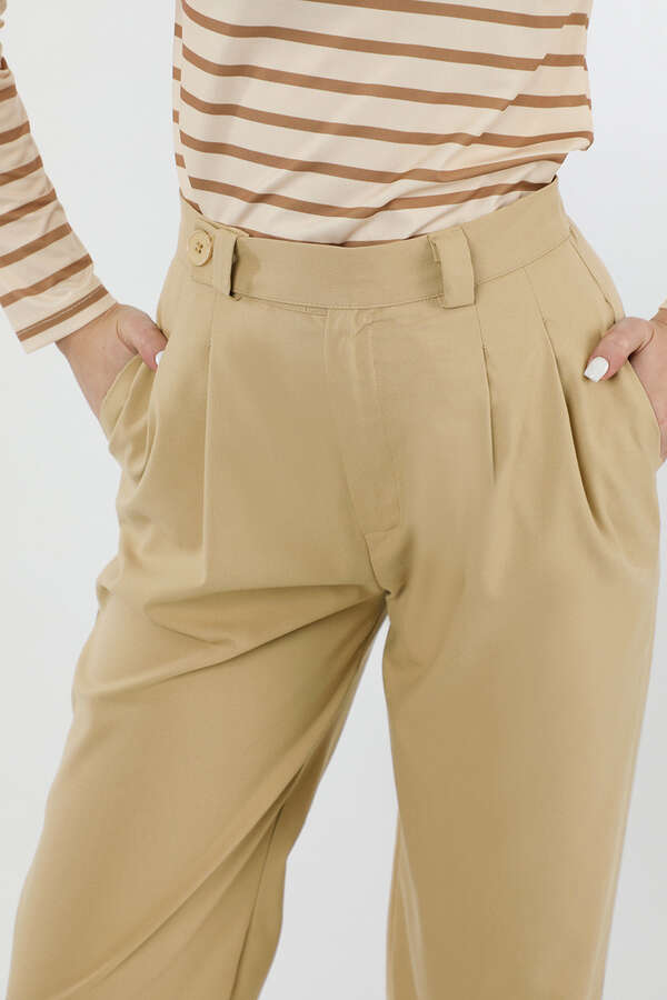 Palazzo Trousers Camel - 4