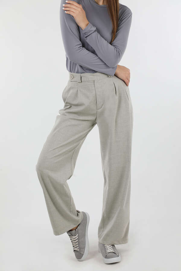 Palazzo Trousers Gray - 2