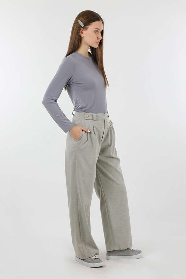 Palazzo Trousers Gray - 3