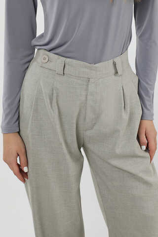Palazzo Trousers Gray - 4