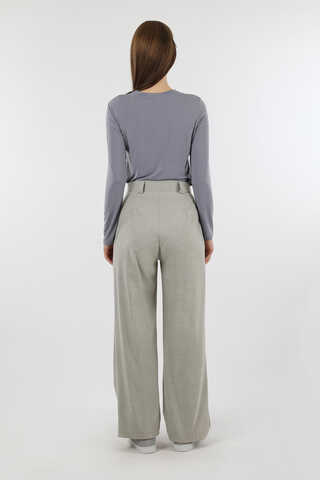 Palazzo Trousers Gray - 6