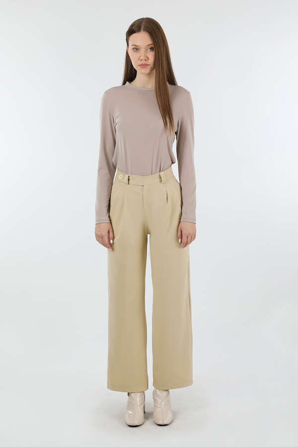Palazzo Trousers Stone - 3