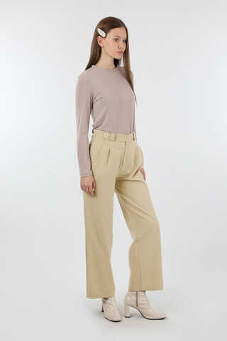 Palazzo Trousers Stone - 5