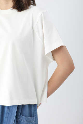 Pamuklu Kısa Kollu Tişört Beyaz - 6