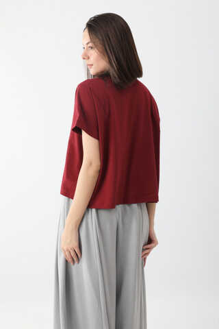 Pamuklu Kısa Kollu Tişört Kırmızı - 6