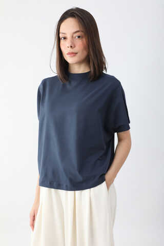 Pamuklu Kısa Kollu Tişört Lacivert - 2