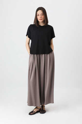 Pamuklu Kısa Kollu Tişört Siyah - 1