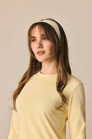 Pamuklu Uzun Kollu Body Açık Sarı - 6