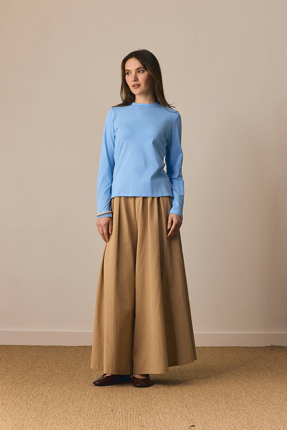 Pamuklu Uzun Kollu Body Mavi - 5