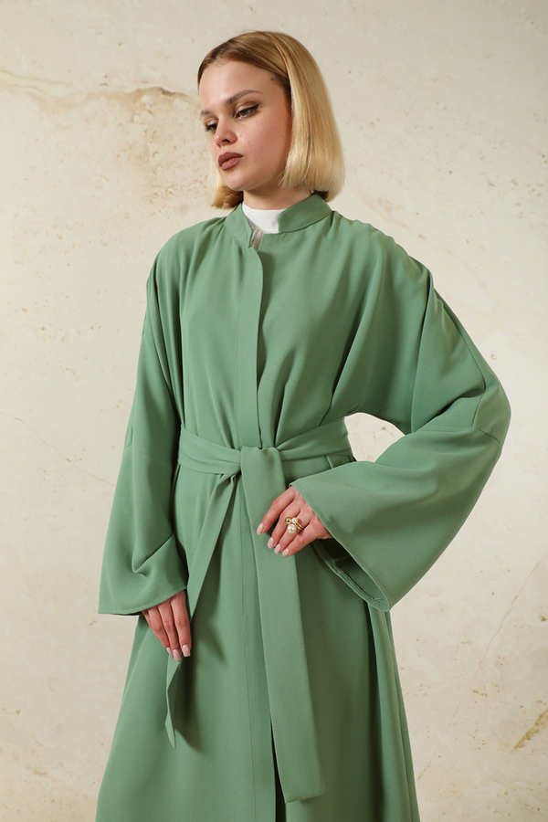Pantolonlu Abaya Takım Mint - 2