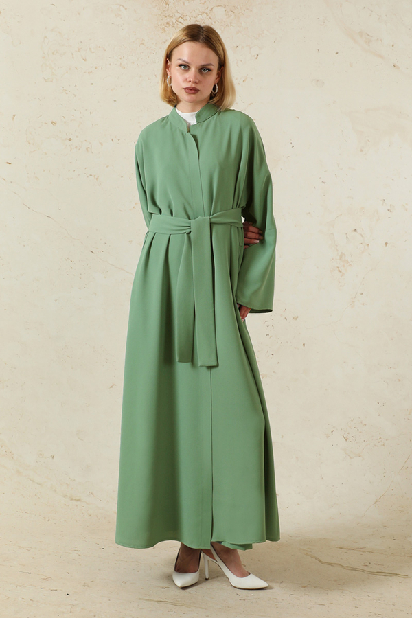 Pantolonlu Abaya Takım Mint - 3