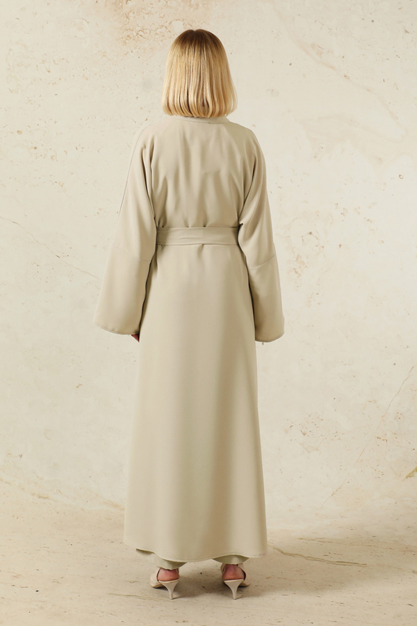 Pantolonlu Abaya Takım Taş - 6