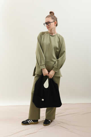 Pantolonlu Sweat Takım Haki - 4