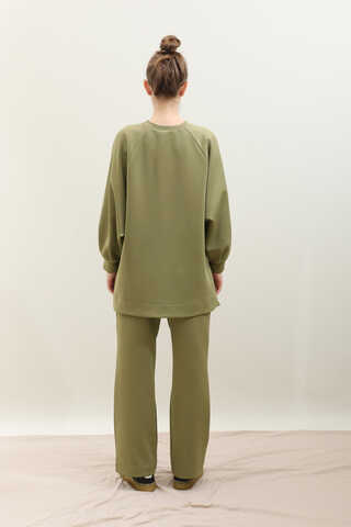 Pantolonlu Sweat Takım Haki - 12