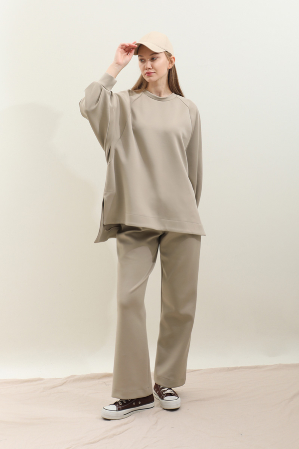 Pantolonlu Sweat Takım Taş - 2