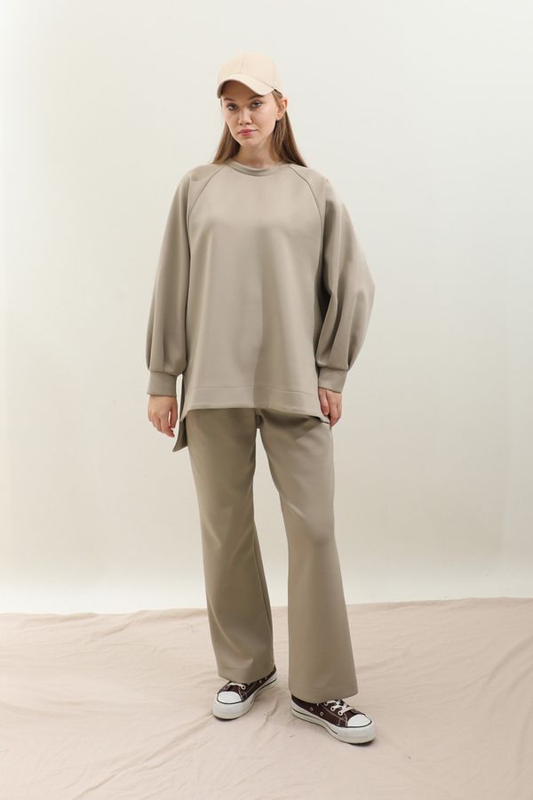 Pantolonlu Sweat Takım Taş - 3