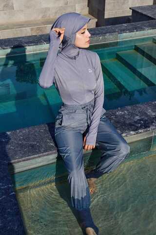 Paraşüt Deniz Pantolonu Gri - 6