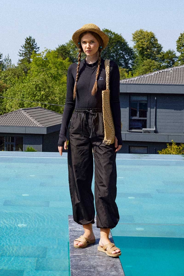 Paraşüt Deniz Pantolonu Siyah - 3