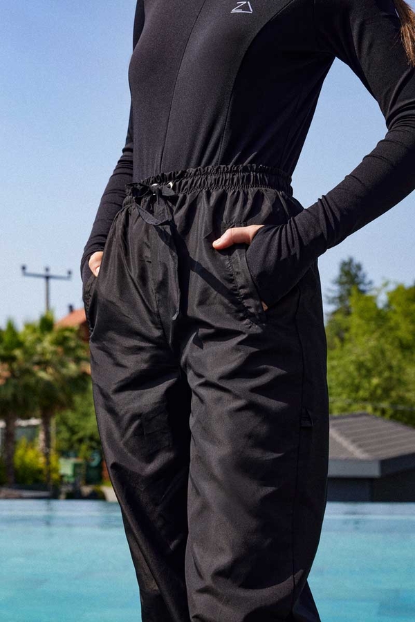 Paraşüt Deniz Pantolonu Siyah - 2