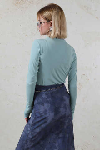 Parmaklı Düz Body Bebe Mavisi - 6