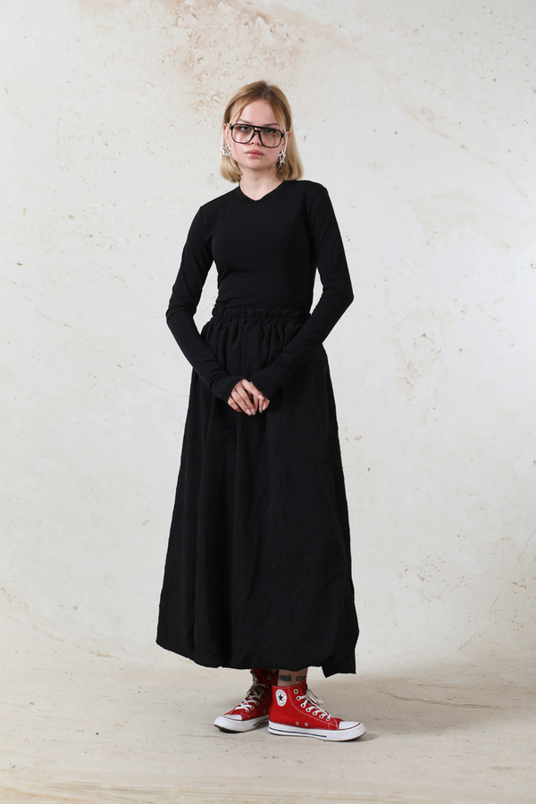 Parmaklı Düz Body Siyah - 2