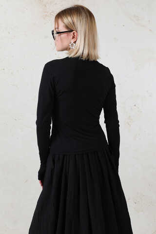 Parmaklı Düz Body Siyah - 6