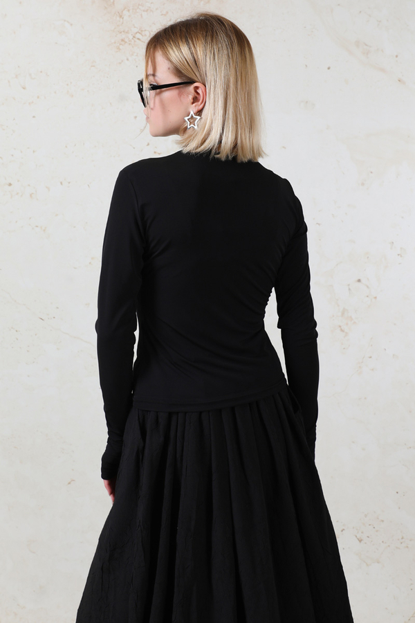 Parmaklı Düz Body Siyah - 6