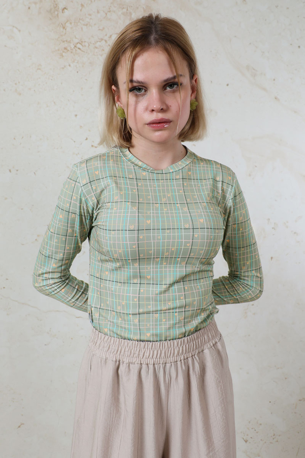 Parmaklı Kalp Body Mint - 4