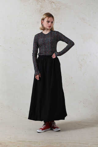 Parmaklı Kalp Body Siyah - 2