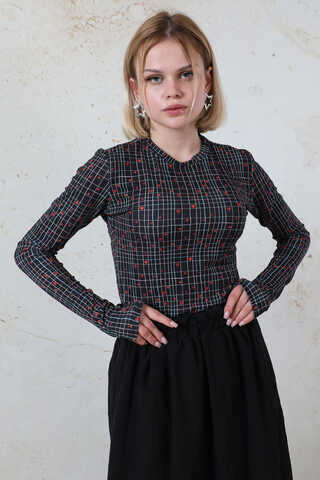 Parmaklı Kalp Body Siyah - 4