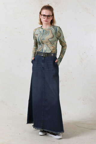 Parmaklı Soyut  Body Yeşil - 2