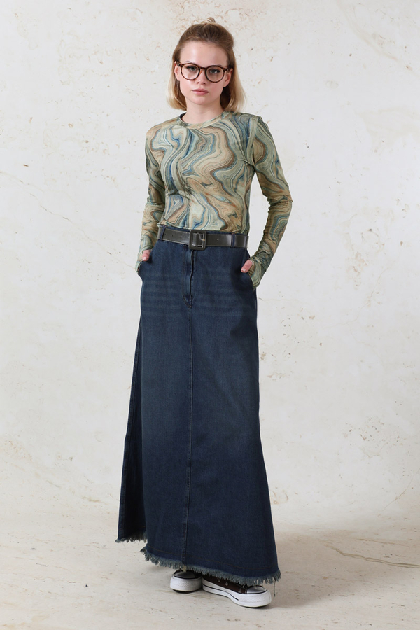 Parmaklı Soyut  Body Yeşil - 2