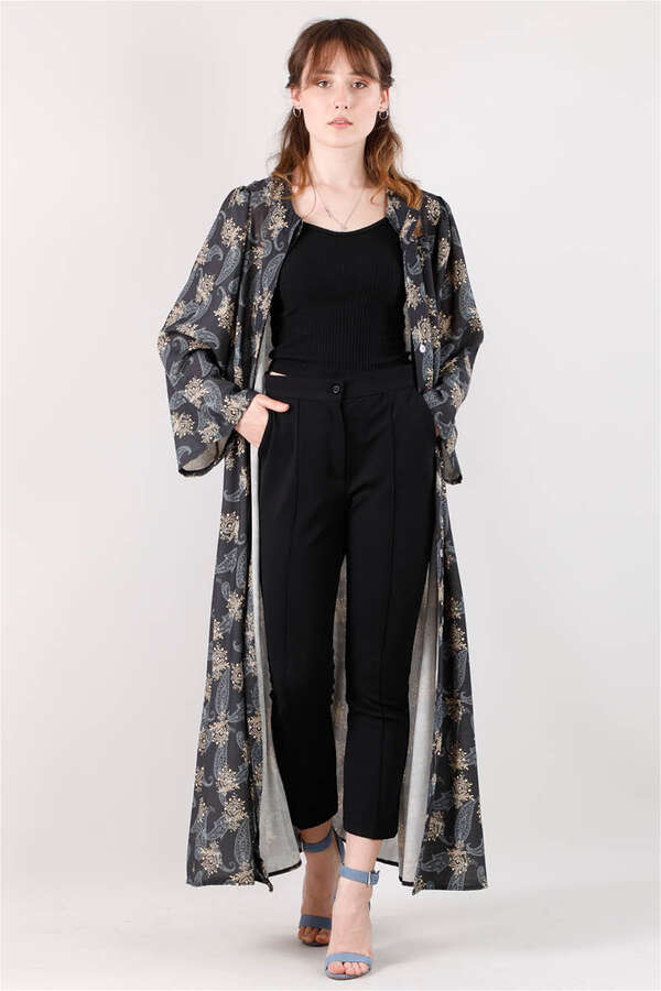 Patterned Cap Black - 4