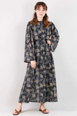 Patterned Cap Black - 1