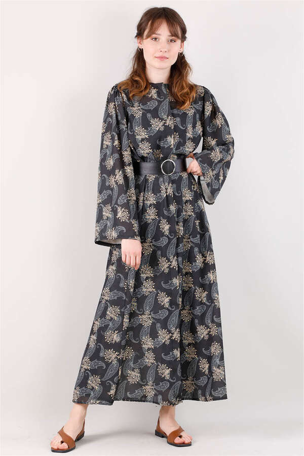 Patterned Cap Black - 1