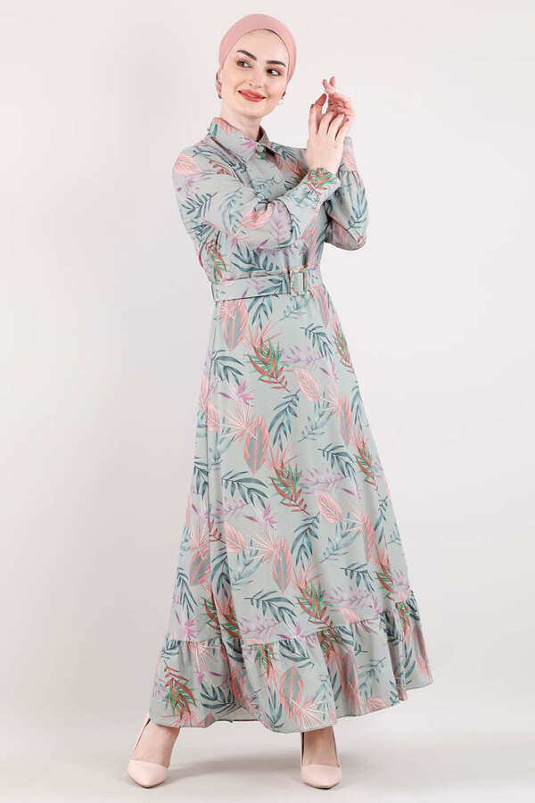 Patterned Dress Mint - 2
