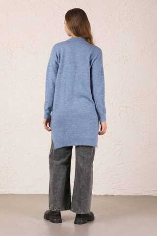 Patterned Sweater İndigo - 4