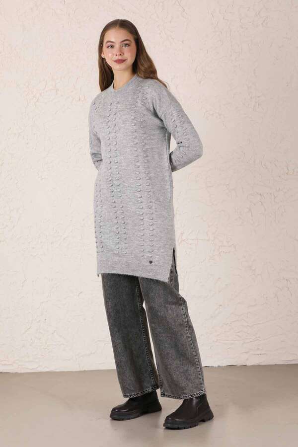 Patterned Sweater Light Gray - 3