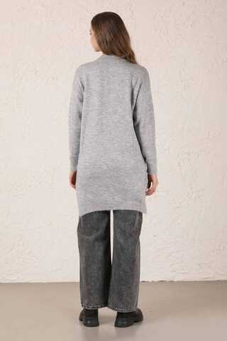 Patterned Sweater Light Gray - 5