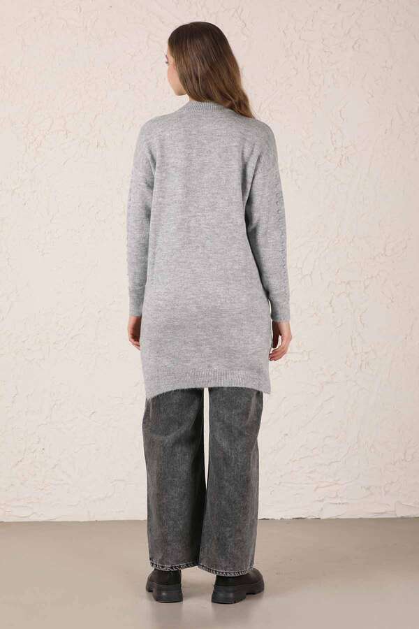 Patterned Sweater Light Gray - 5